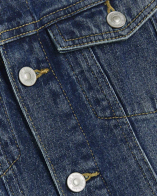 River Island Boys hooded denim trucker jacket Blue Best