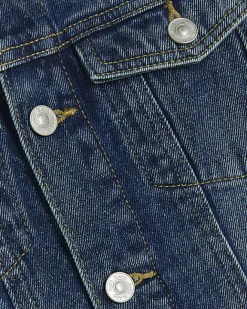 River Island Boys hooded denim trucker jacket Blue Best