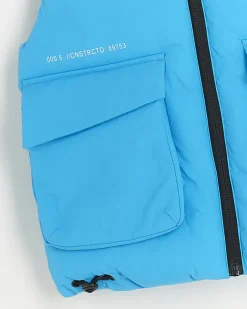River Island Boys hooded gilet Blue Outlet
