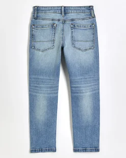 River Island Boys ripped slim fit jeans Blue Hot