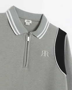 River Island Boys taped sweatshirt and joggers set Grey Hot