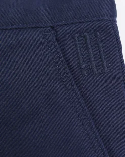 River Island Boys Stretch Chino Shorts Navy Clearance