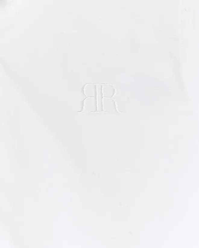 River Island Boys long sleeve oxford shirt White Sale