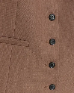 River Island high V-neck waistcoat Brown Hot
