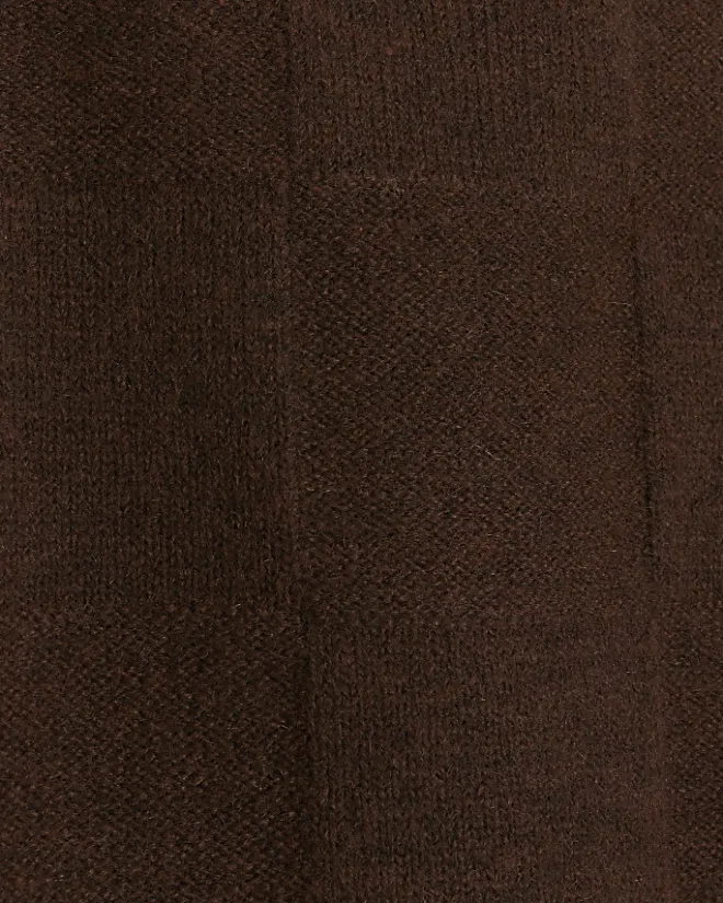 River Island textured roll neck jumper mini dress Brown Online