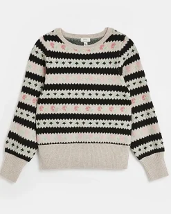 River Island floral fairisle maternity jumper Cream Hot