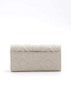 River Island quilted purse Cream Sale