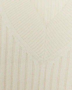 River Island rib jumper maxi dress Cream Best