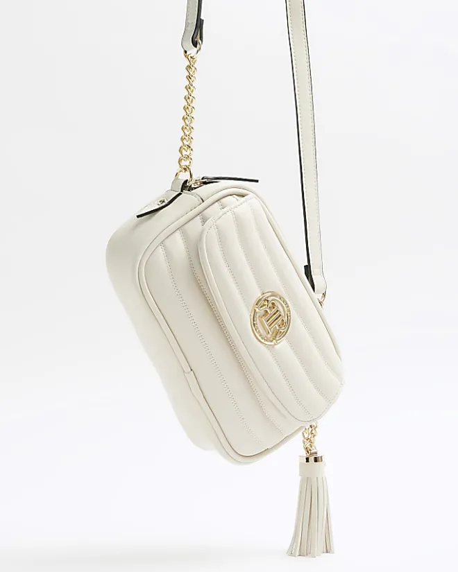 River Island soft cross body bag Cream Hot