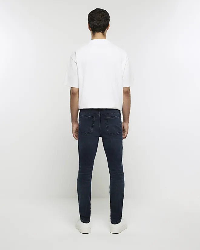 River Island Dark skinny fit jeans Blue Hot