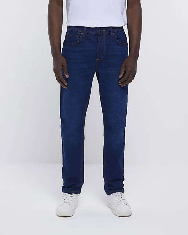 River Island Dark slim fit jeans Blue Best