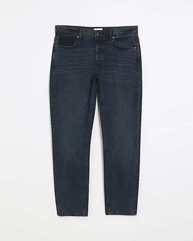 River Island Dark slim fit washed jean Blue Online