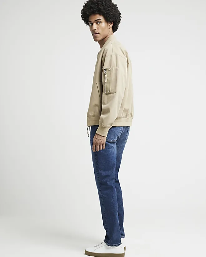River Island Dark slim fit washed jean Blue Discount