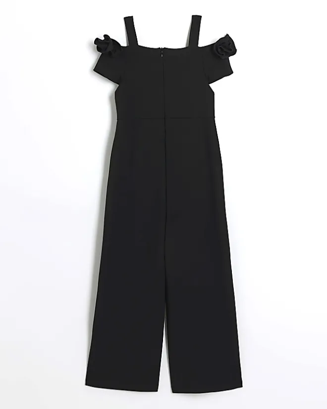 River Island Girls corsage jumpsuit Black Best