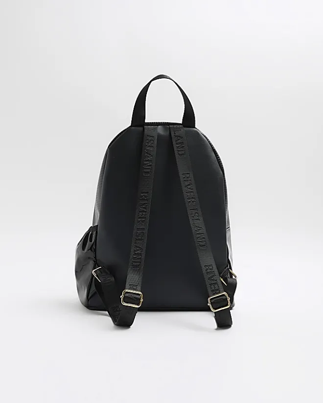 River Island Girls faux leather backpack bundle Black Sale