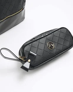 River Island Girls faux leather backpack bundle Black Sale