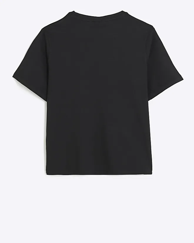 River Island Girls Juicy Couture T-Shirt Black Best