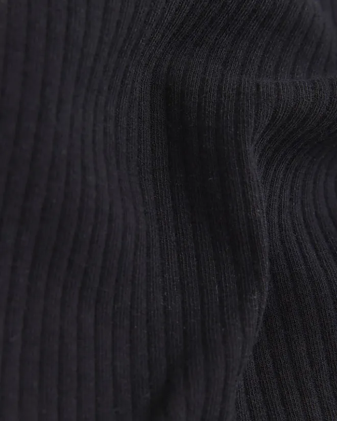 River Island Girls Long line ribbed tank top Black Online