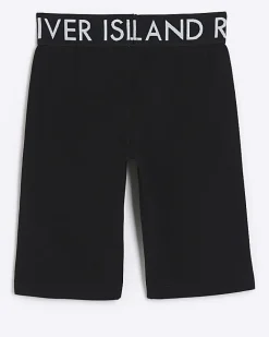 River Island Girls RI elasticated cycle shorts Black Hot