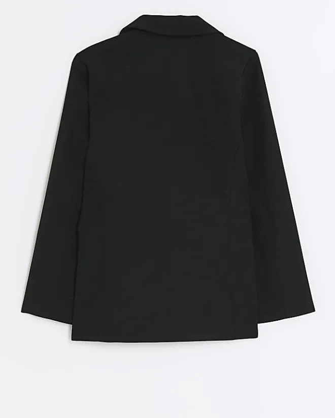 River Island Girls rolled sleeve blazer Black Discount