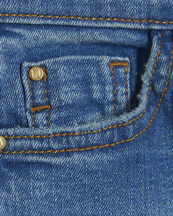 River Island Girls flared jeans Blue New