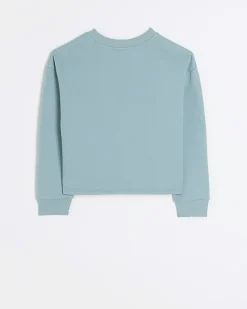 River Island Girls plain sweatshirt Blue Hot