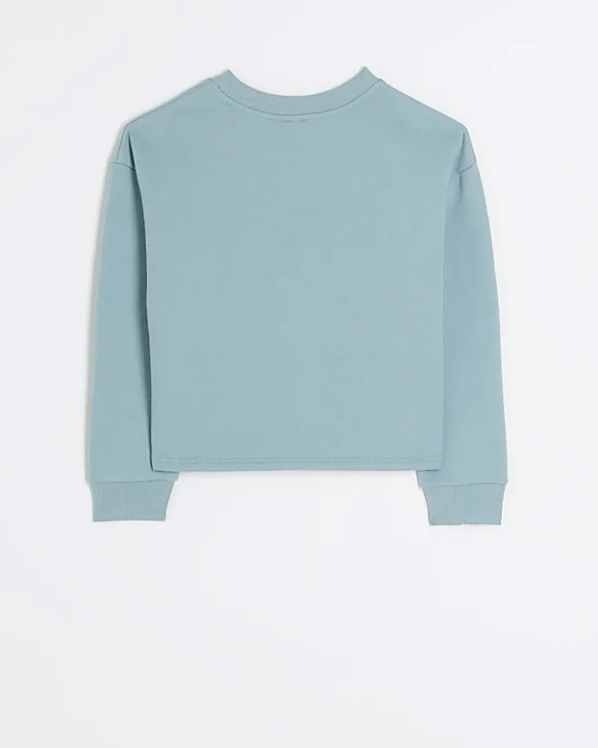 River Island Girls plain sweatshirt Blue Hot