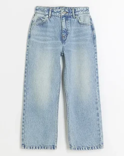 River Island Girls straight fit jeans Blue Clearance