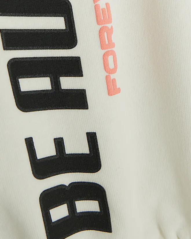 River Island Girls RI Active sweatshirt and joggers Cream Sale