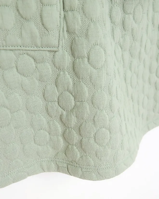 River Island Girls quilted jacket and skirt set Khaki Fashion