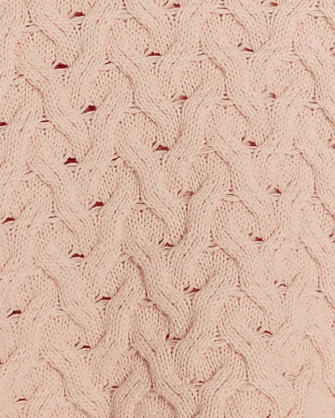River Island Girls peach textured jumper Orange New