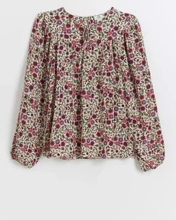 River Island Girls floral blouse Pink Hot