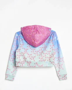 River Island Girls HYPE star sparkle hoodie Pink Fashion