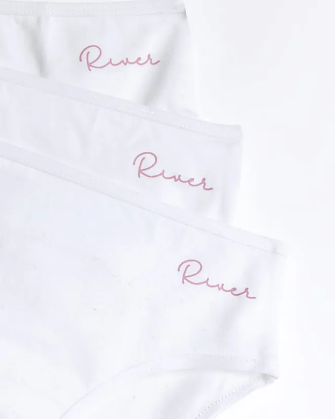 River Island Girls briefs 7 pack White Best