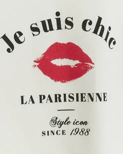 River Island Girls lips graphic crop t-shirt White Fashion
