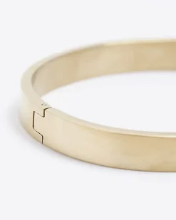 River Island Gold colour bangle bracelet Yellow New