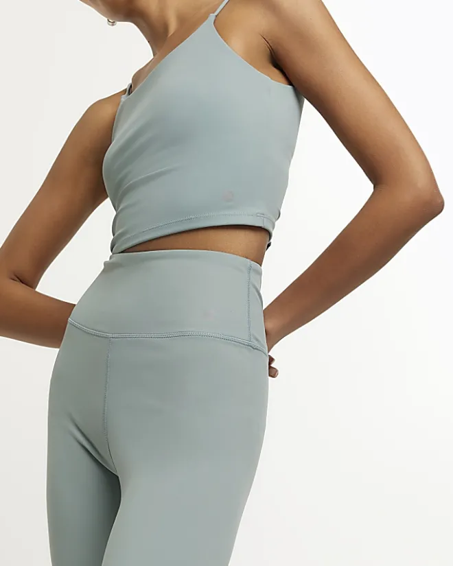 River Island high waisted leggings Green Fashion