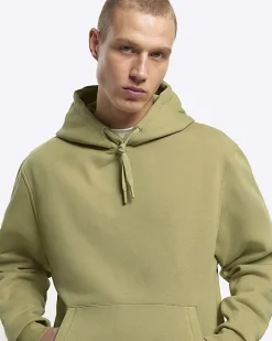 River Island regular fit plain hoodie Green Sale