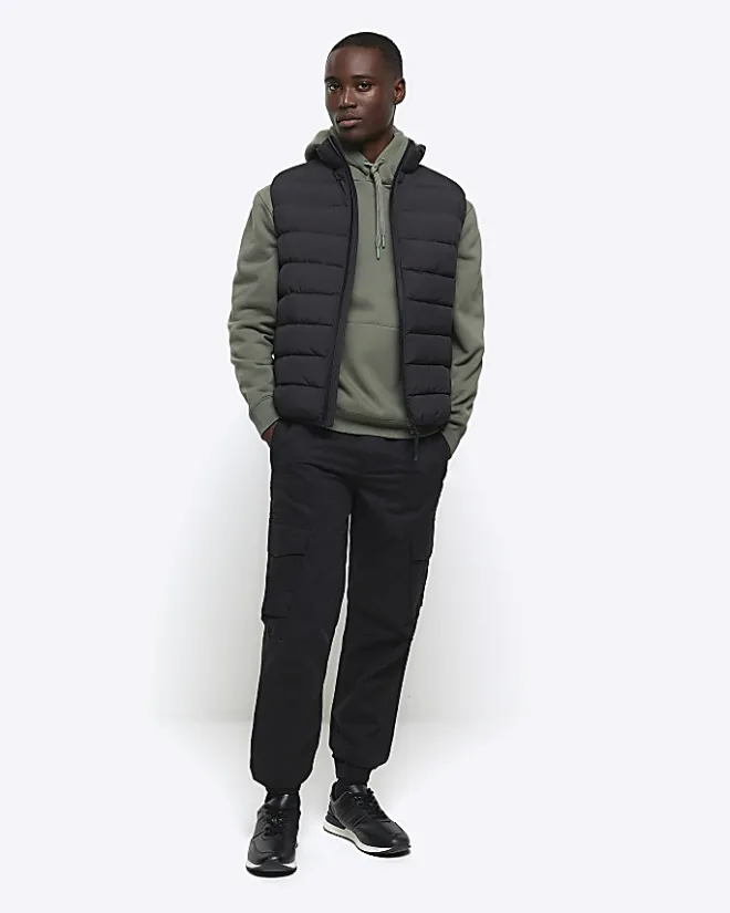 River Island Green regular fit plain hoodie Khaki Online