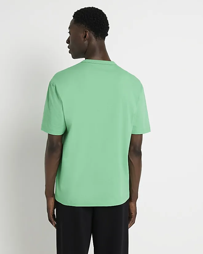 River Island Regular fit t-shirt Green Outlet