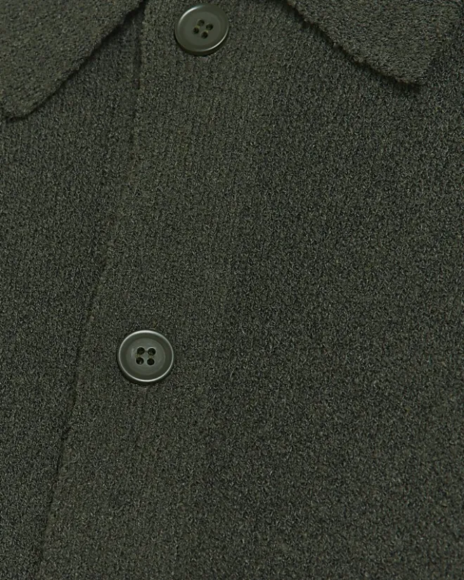River Island slim fit boucle knit cardigan Green Best
