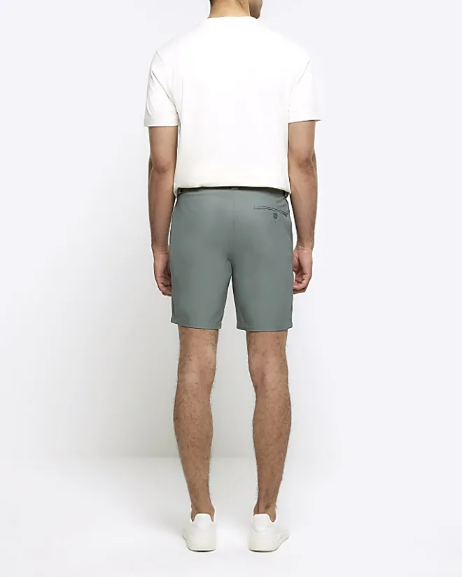 River Island tapered fit shorts Green New
