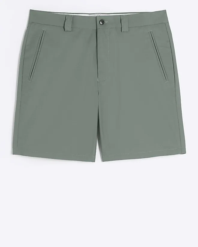 River Island tapered fit shorts Green New
