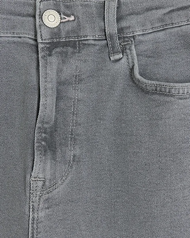 River Island mid rise tummy hold flared jeans Grey Best