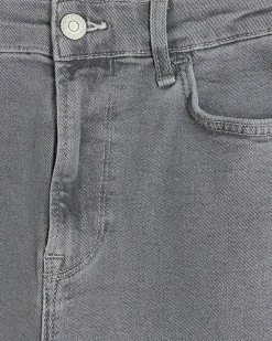 River Island mid rise tummy hold flared jeans Grey Best