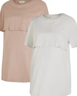 River Island nursing t-shirt multipack Grey Online
