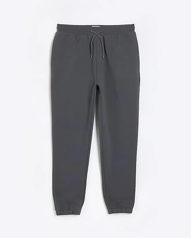 River Island regular fit cuffed joggers Grey Fashion