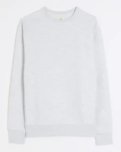 River Island regular fit plain sweatshirt Grey Fashion