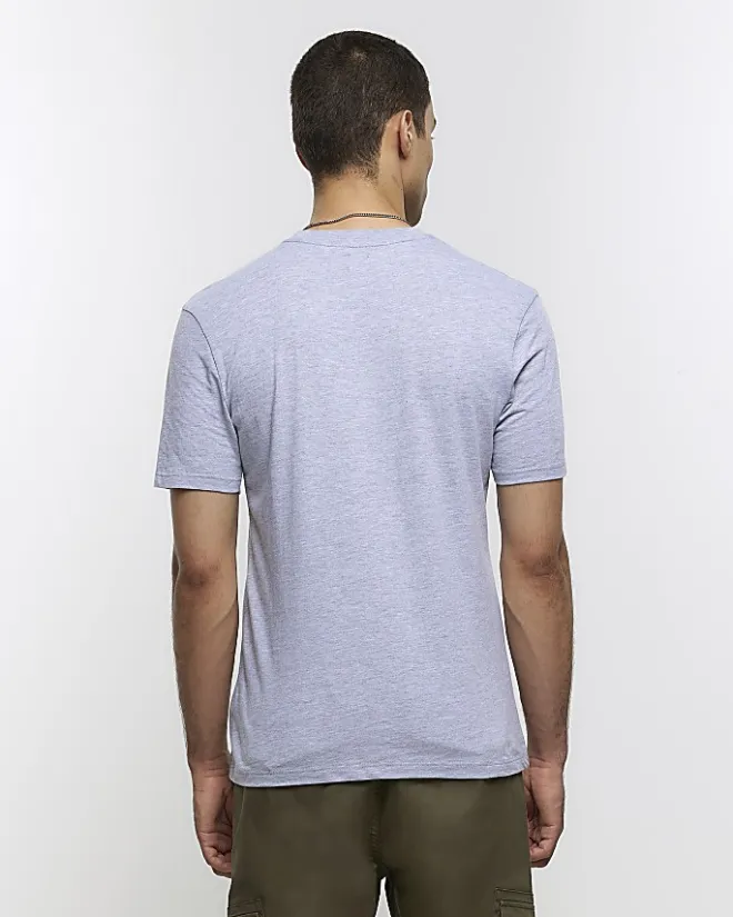 River Island regular fit t-shirt Grey New