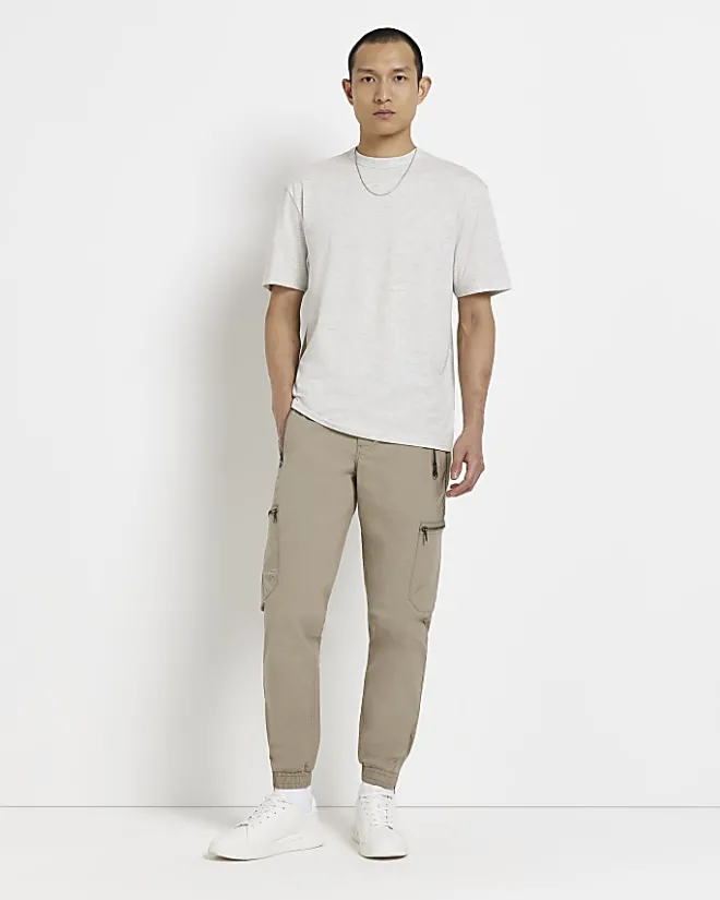 River Island regular fit t-shirt Grey Online